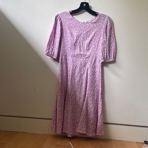 & other stories purple floral dress